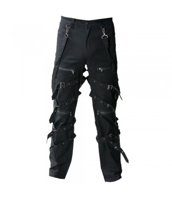 Gothic Men Black Chrome Trousers Punk Rock Buckle Pant Prime Quality Trouser Pant